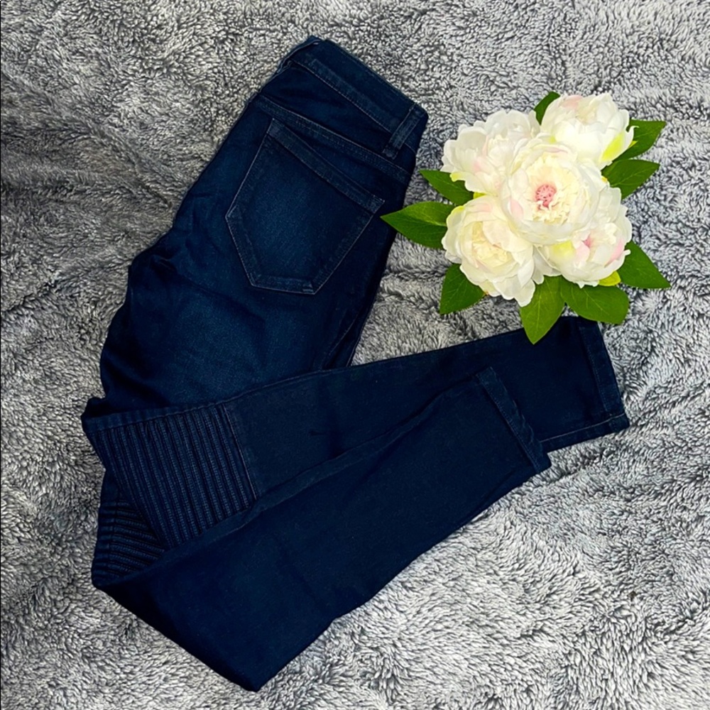 DYNAMITE Moto Biker Skinny Jeans